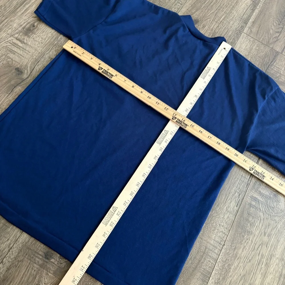 Cristin‎ Stevens Pocket T-Shirt Mens Large Navy Blue Excellent Vintage Nautical